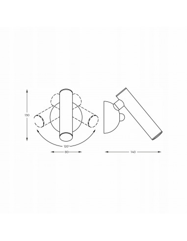Nowoczesny kinkiet LOYA w białym – regulowane oświetlenie LED do pokoju młodzieżowego, biura i sypialni