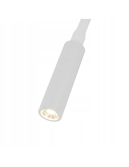 Nowoczesna lampa ścienna Nuto Bianco – elastyczny kinkiet LED w minimalistycznym stylu, idealny do biura i wnętrz.