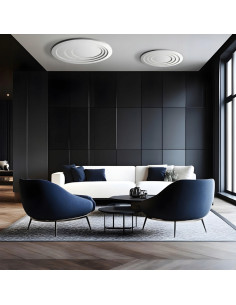 Nowoczesny plafon LED Alune 40 cm z regulacją barwy światła, biały, idealny do salonu - Light Prestige 2