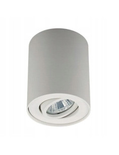 Elegancki spot sufitowy RONDOC GU10 w formie tuby, biały - lampa do nowoczesnych przestrzeni, takich jak korytarze i biura