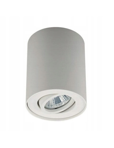 Elegancki spot sufitowy RONDOC GU10 w formie tuby, biały - lampa do nowoczesnych przestrzeni, takich jak korytarze i biura