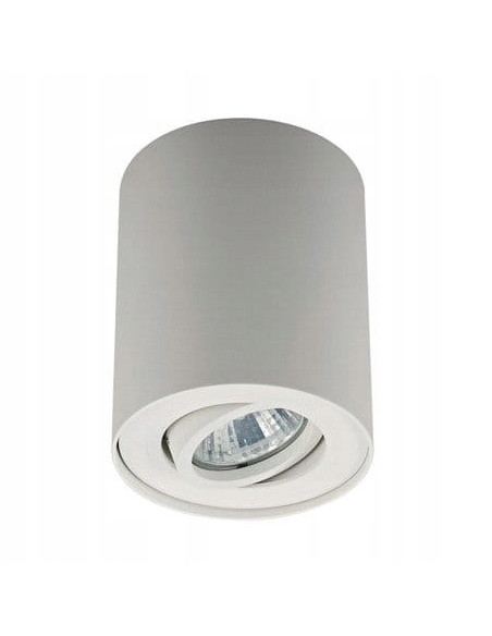 Elegancki spot sufitowy RONDOC GU10 w formie tuby, biały - lampa do nowoczesnych przestrzeni, takich jak korytarze i biura