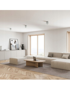 Elegancki spot sufitowy RONDOC GU10 w formie tuby, biały - lampa do nowoczesnych przestrzeni, takich jak korytarze i biura 2