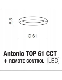Plafon LED ANTONIO w złotym wykończeniu z pilotem – nowoczesne oświetlenie do sypialni i przestrzeni wypoczynkowej 2