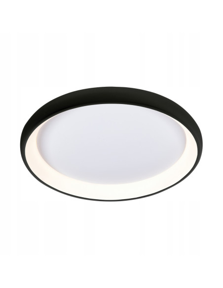 Plafon LED ANTONIO TOP – nowoczesny, klasyczny design, okrągły, regulacja barwy światła, czarny/biały, 50W, 2800 lumenów