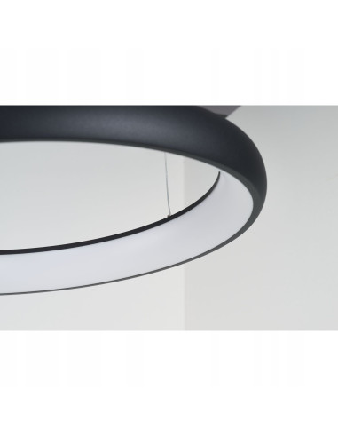 Plafon LED ANTONIO TOP – nowoczesny, klasyczny design, okrągły, regulacja barwy światła, czarny/biały, 50W, 2800 lumenów