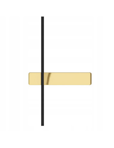 Lampa ścienna Bene Parette w kolorze czarnym i złotym, nowoczesny kinkiet LED 60, Orlicki Design