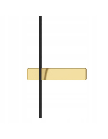 Lampa ścienna Bene Parette w kolorze czarnym i złotym, nowoczesny kinkiet LED 60, Orlicki Design