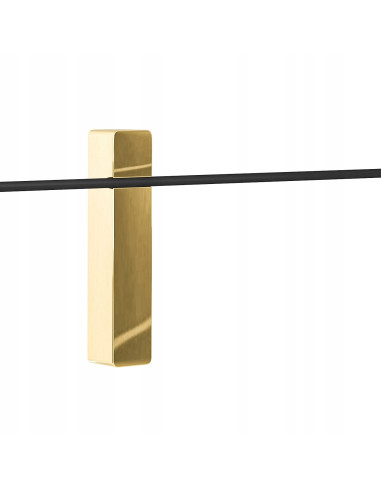 Lampa ścienna Bene Parette w kolorze czarnym i złotym, nowoczesny kinkiet LED 60, Orlicki Design