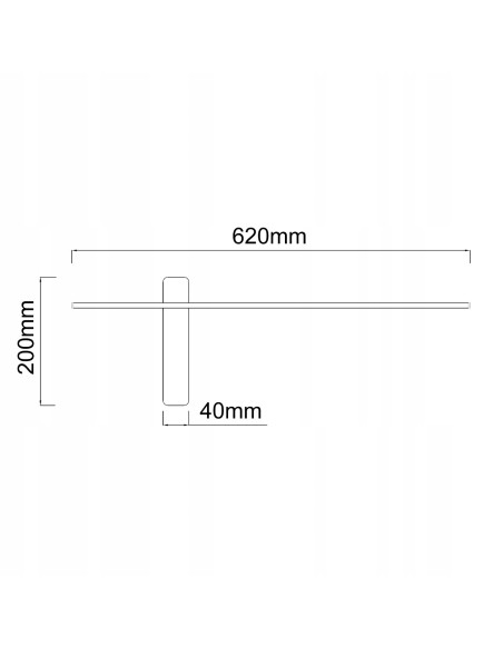 Lampa ścienna Bene Parette w kolorze czarnym i złotym, nowoczesny kinkiet LED 60, Orlicki Design