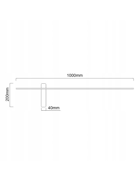 Kinkiet Nowoczesny Bene Parette Nero 100 LED - Czarny, Elegancki Design do Jadalni i Wnętrz