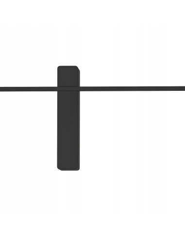 Kinkiet Bene Parette Nero 60 - Nowoczesna Lampa Ścienna Metalowa z Zintegrowanym LED w Ciepłej Barwie Światła