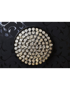 Plafon sufitowy BOLLA 58 LED, złoty z kryształami, elegancki 10-punktowy, idealny do sypialni - AZzardo 2