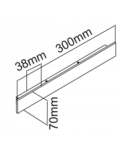 Lampa Ścienna Ante Nero 30 - Nowoczesne Oświetlenie LED w Czarnym Matowym Wykończeniu do Biura i Wnętrz