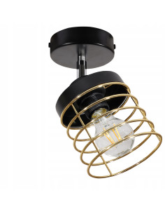 Lampa sufitowa RASTI z regulowanym złotym kloszem – nowoczesny spot do eleganckich wnętrz 2