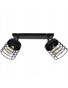 Nowoczesna lampa sufitowa RASTI z metalowymi obręczami - styl loftowy do eleganckich wnętrz