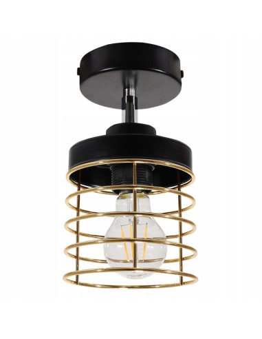 Lampa sufitowa RASTI z regulowanym złotym kloszem – nowoczesny spot do eleganckich wnętrz