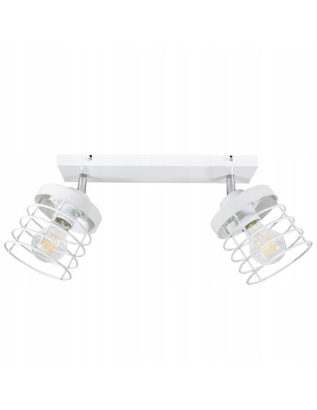 Nowoczesna lampa sufitowa RASTI z metalowymi obręczami - styl loftowy do eleganckich wnętrz