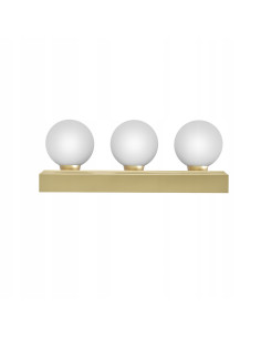 Elegancki kinkiet Merino Parette 30 IP44 w złocie z matowymi kulami - stylowe oświetlenie do wnętrz i łazienek 2