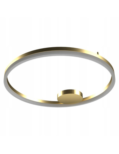 Plafon LED AZzardo HALO TOP 120 cm - złote nowoczesne oświetlenie z regulacją barwy i ściemnianiem światła