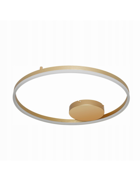 Lampa sufitowa HALO 60 TOP LED 3000K złota – nowoczesny plafon do sypialni i wnętrz w minimalistycznym stylu