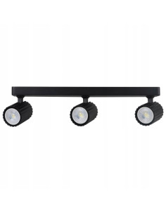 Reflektor sufitowy Tokio 3 - eleganckie, czarne oświetlenie z regulacją kąta świecenia dla nowoczesnych wnętrz