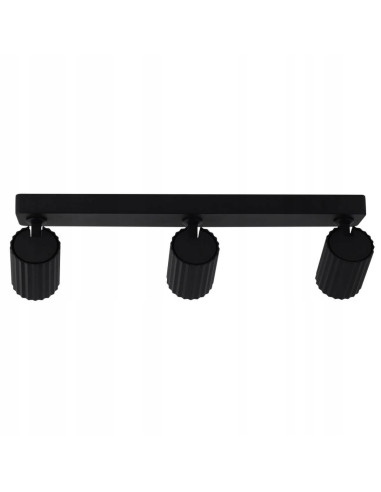 Reflektor sufitowy Tokio 3 - eleganckie, czarne oświetlenie z regulacją kąta świecenia dla nowoczesnych wnętrz