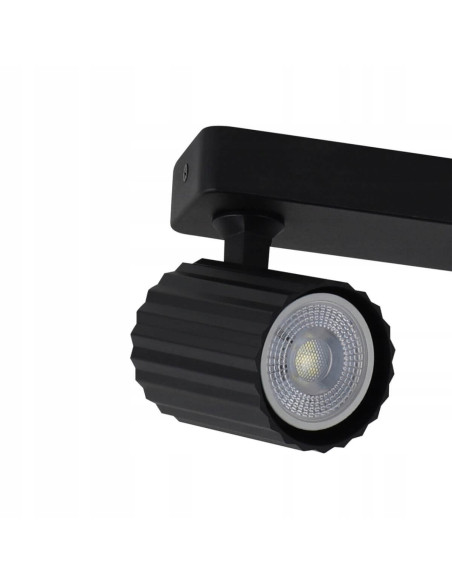 Reflektor sufitowy Tokio 3 - eleganckie, czarne oświetlenie z regulacją kąta świecenia dla nowoczesnych wnętrz