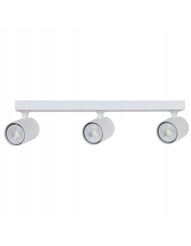 Lampa sufitowa Tokio z trzema punktami LED - nowoczesne oświetlenie do kuchni i przedpokoju w kolorze białym