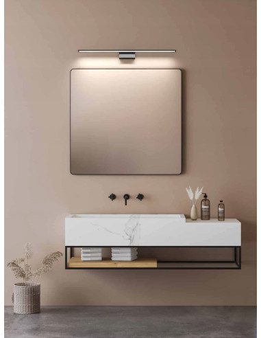 Kinkiet Luce Parette Cromo Old Gold 62 LED z regulacją barwy światła IP44 - Eleganckie Oświetlenie do Łazienki