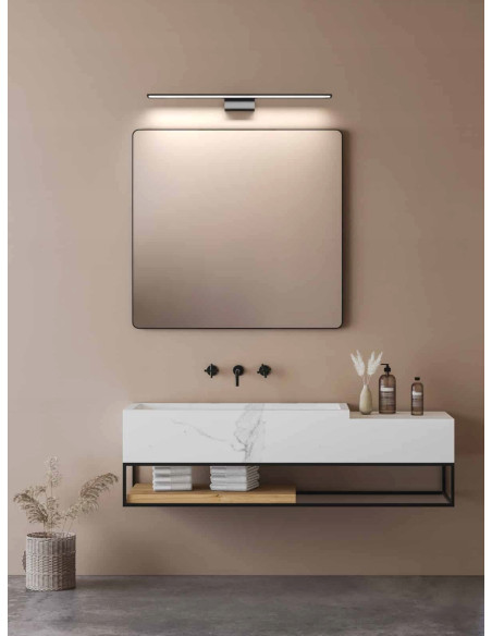 Kinkiet Luce Parette Cromo Old Gold 62 LED z regulacją barwy światła IP44 - Eleganckie Oświetlenie do Łazienki