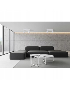 Nowoczesny Biały Spot Ścienny Tokio - Kompaktowe Oświetlenie LED GU10 do Biura i Domu, 2 Punkty Światła 2