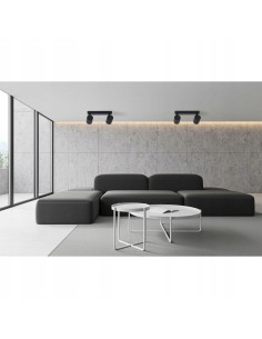 Lampa sufitowa Tokio z regulacją, dwupłomienna, czarna metalowa, GU10 – elegancka i funkcjonalna do każdego wnętrza 2