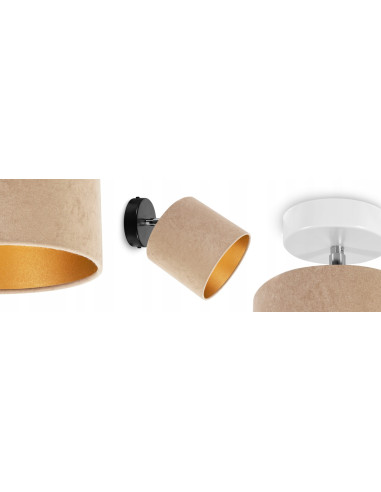 Lampa sufitowa Mediolan z regulacją światła - elegancki plafon w białym lub czarnym wykończeniu, stylowe oświetlenie do wnętrz