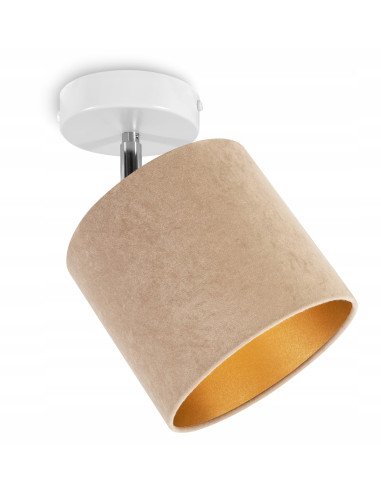 Lampa sufitowa Mediolan z regulacją światła - elegancki plafon w białym lub czarnym wykończeniu, stylowe oświetlenie do wnętrz