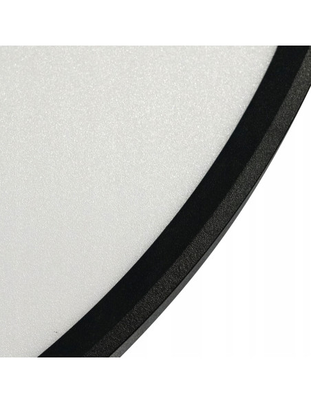 Plafon LED MAQ 24W okrągły z czarnym rantem, regulowana barwa światła, nowoczesny do korytarza i salonu 30 cm