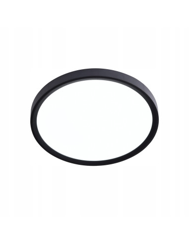 Plafon LED MAQ 24W okrągły z czarnym rantem, regulowana barwa światła, nowoczesny do korytarza i salonu 30 cm