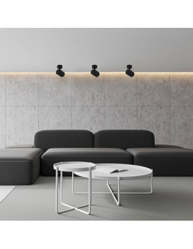 Reflektor ścienny Tokio - eleganckie oświetlenie LED w czarnym metalu, stylowy dodatek do sypialni i biura