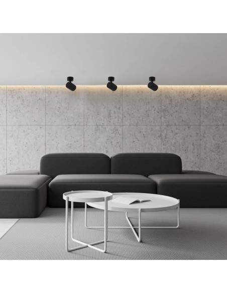 Reflektor ścienny Tokio - eleganckie oświetlenie LED w czarnym metalu, stylowy dodatek do sypialni i biura