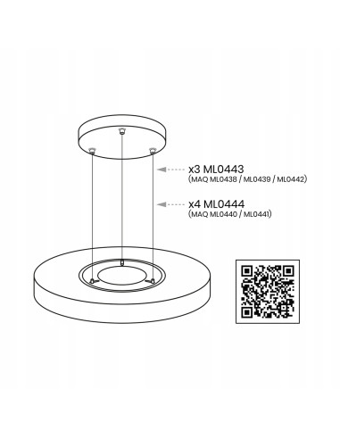 Plafon LED MAQ 24W okrągły z czarnym rantem, regulowana barwa światła, nowoczesny do korytarza i salonu 30 cm