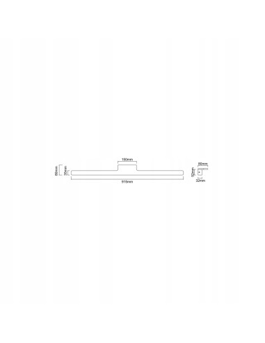 Lampa LED Luce Parette Nero 92 CCT IP44 - Czarna Belka Oświetleniowa z Zmienną Barwą Światła do Wnętrz Nowoczesnych