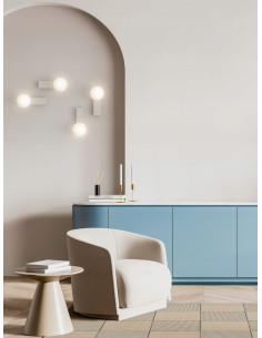 Kinkiet Boletta Parette w Starym Złocie - Minimalistyczna Lampa Ścienna G9 do Nowoczesnych Wnętrz 2