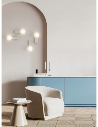 Kinkiet Boletta Parette w Starym Złocie - Minimalistyczna Lampa Ścienna G9 do Nowoczesnych Wnętrz