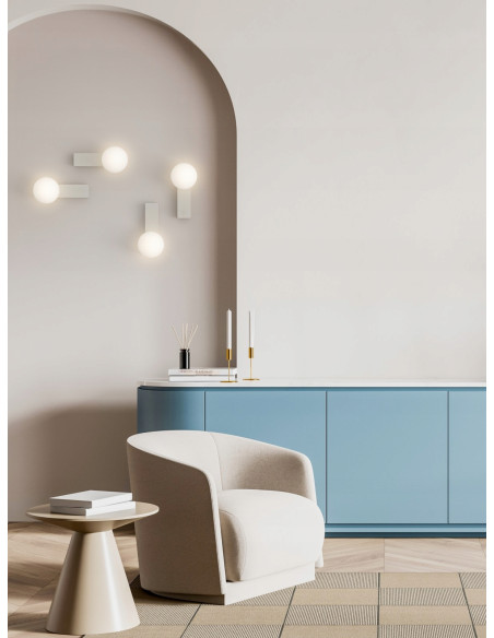 Kinkiet Boletta Parette w Starym Złocie - Minimalistyczna Lampa Ścienna G9 do Nowoczesnych Wnętrz