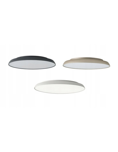 Lampa sufitowa LED CLARA TOP 60 CCT czarna, okrągła, ściemnialna z regulacją barwy światła, 50W, 4000 lumenów