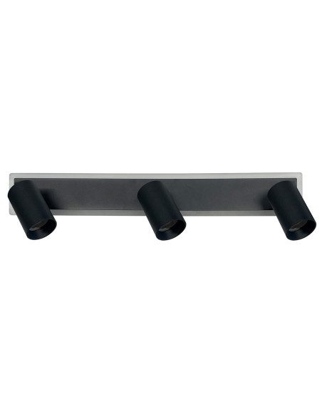 Kinkiet Parma 3 z reflektorami LED, regulowane światło, czarny i złoty - nowoczesne oświetlenie ścienne