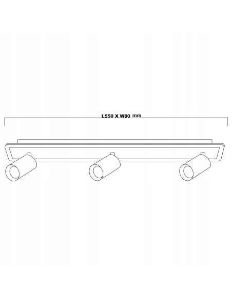 Kinkiet Parma 3 z reflektorami LED, regulowane światło, czarny i złoty - nowoczesne oświetlenie ścienne