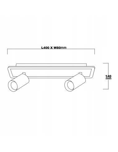Reflektor sufitowy LED Parma 2 z czarnego metalu - nowoczesne oświetlenie z regulacją barwy światła do biura i gabinetu