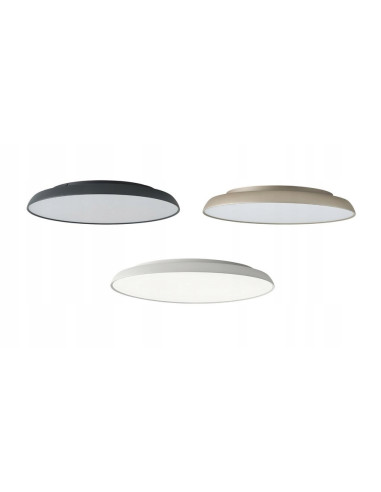 Plafon sufitowy LED CLARA TOP 80W z regulacją barwy światła do nowoczesnych wnętrz, biały, minimalistyczny design