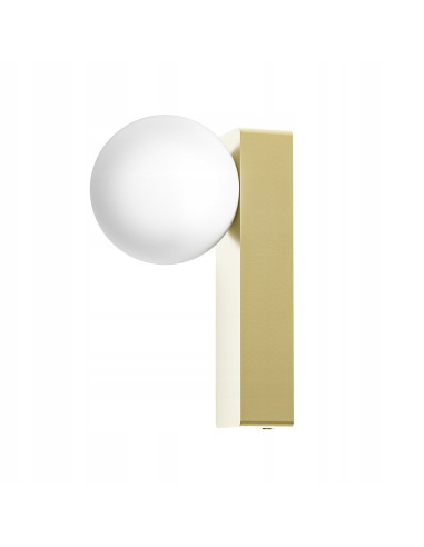 Kinkiet Boletta Parette w Złotym - Nowoczesne Oświetlenie Minimalistyczne IP44 do Wnętrz Eleganckich